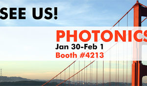 Photonics West booth #4213, BIOS booth #8554, January 27 – February 1st 2018